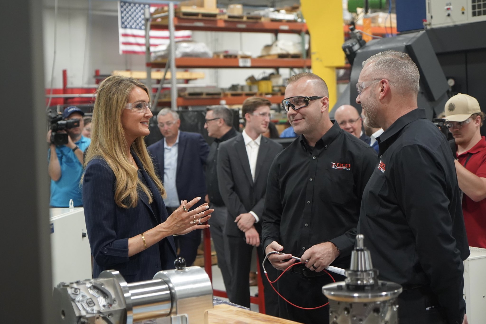 Administrator Loeffler speaks to small business manufacturers